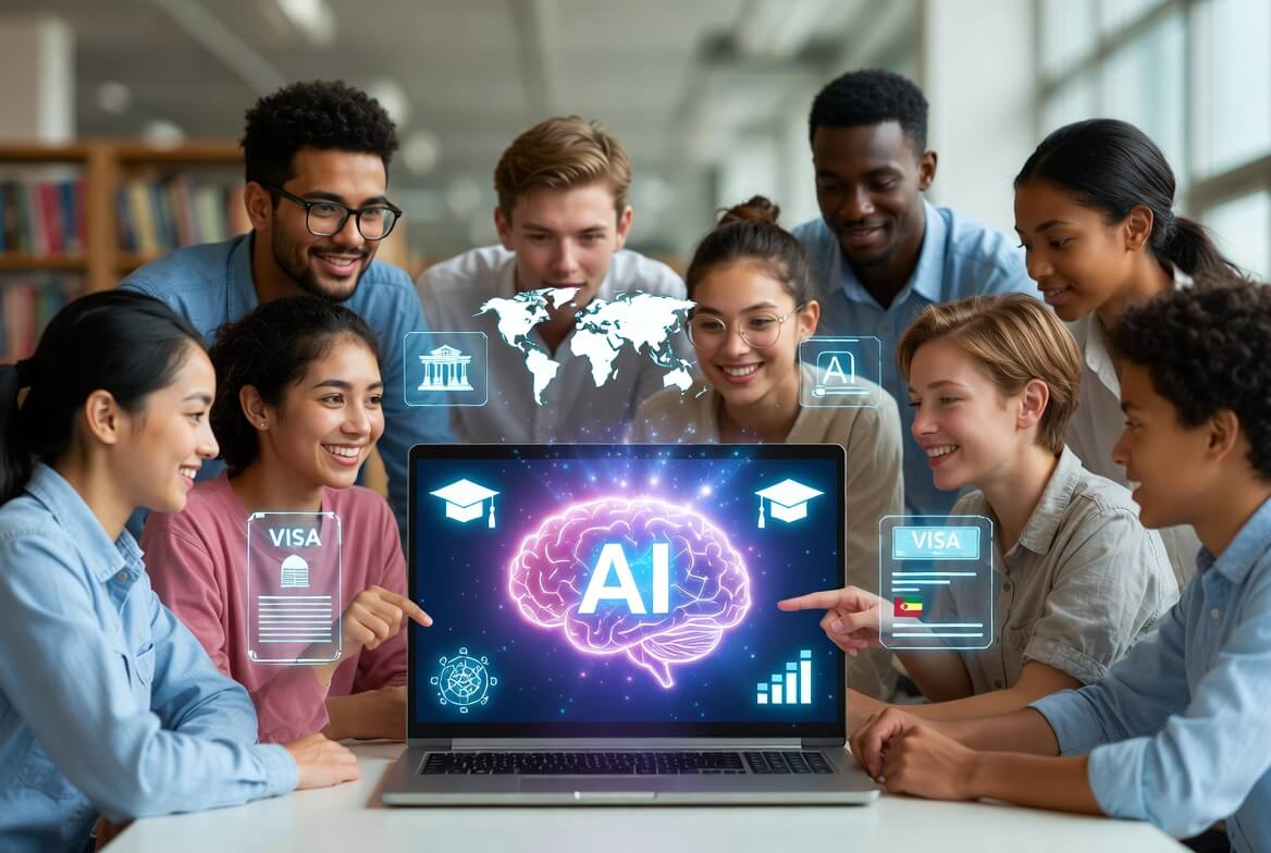 AI-powered platforms helping diverse international students select the best STEM degrees abroad with strong post-study work visas in 2026