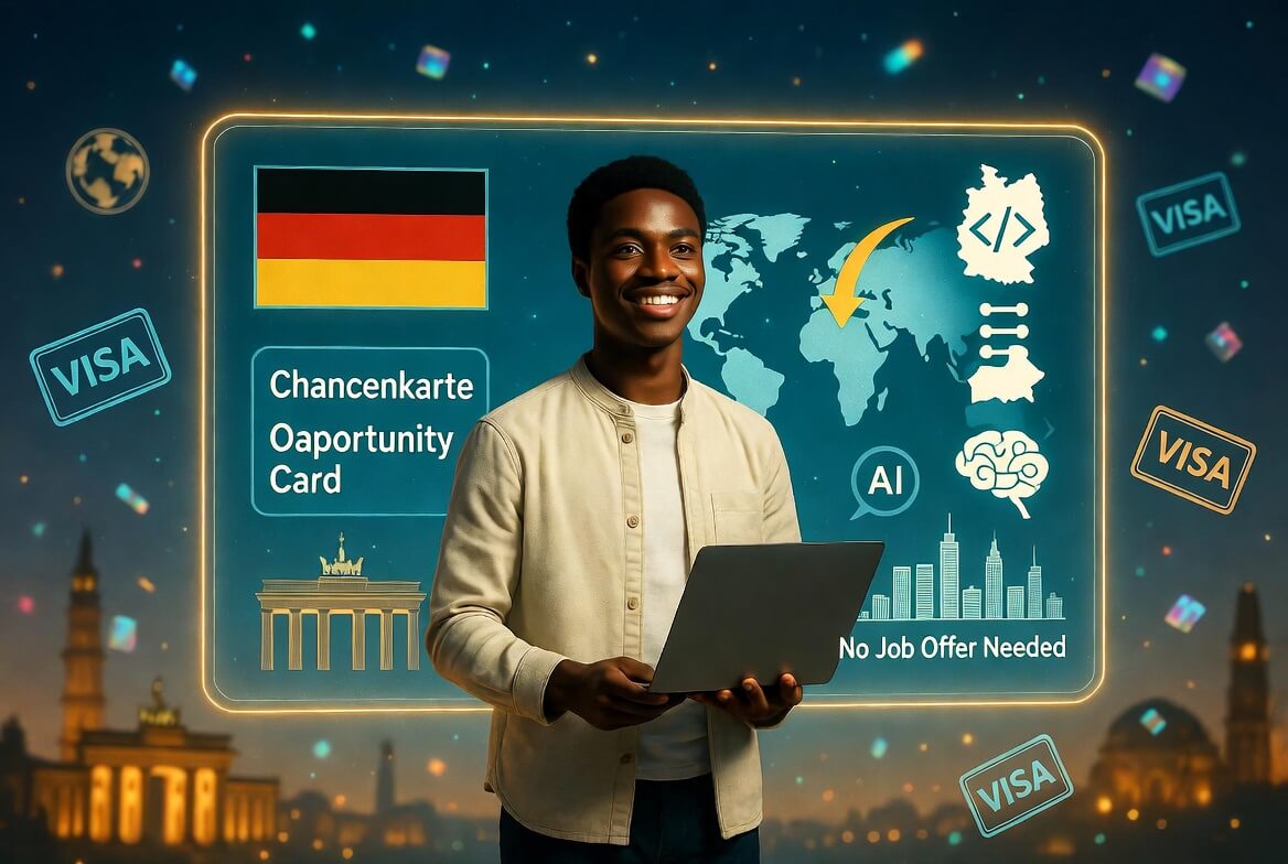 Nigerian tech professional exploring Germany's Opportunity Card for tech jobs with no job offer required in 2026